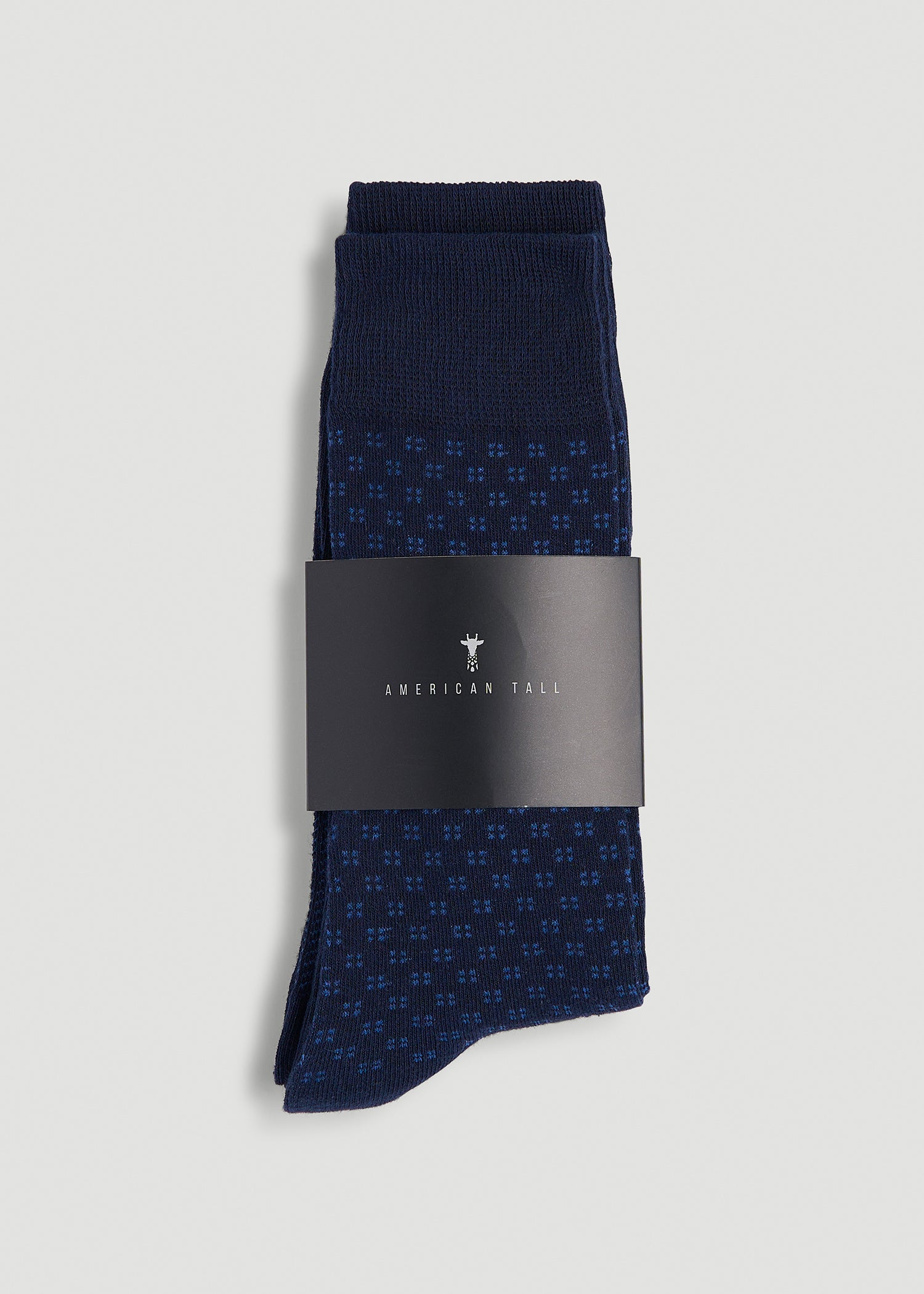 Dress Socks Size 14 to 17 (3-Pack) for Tall Men in True Navy