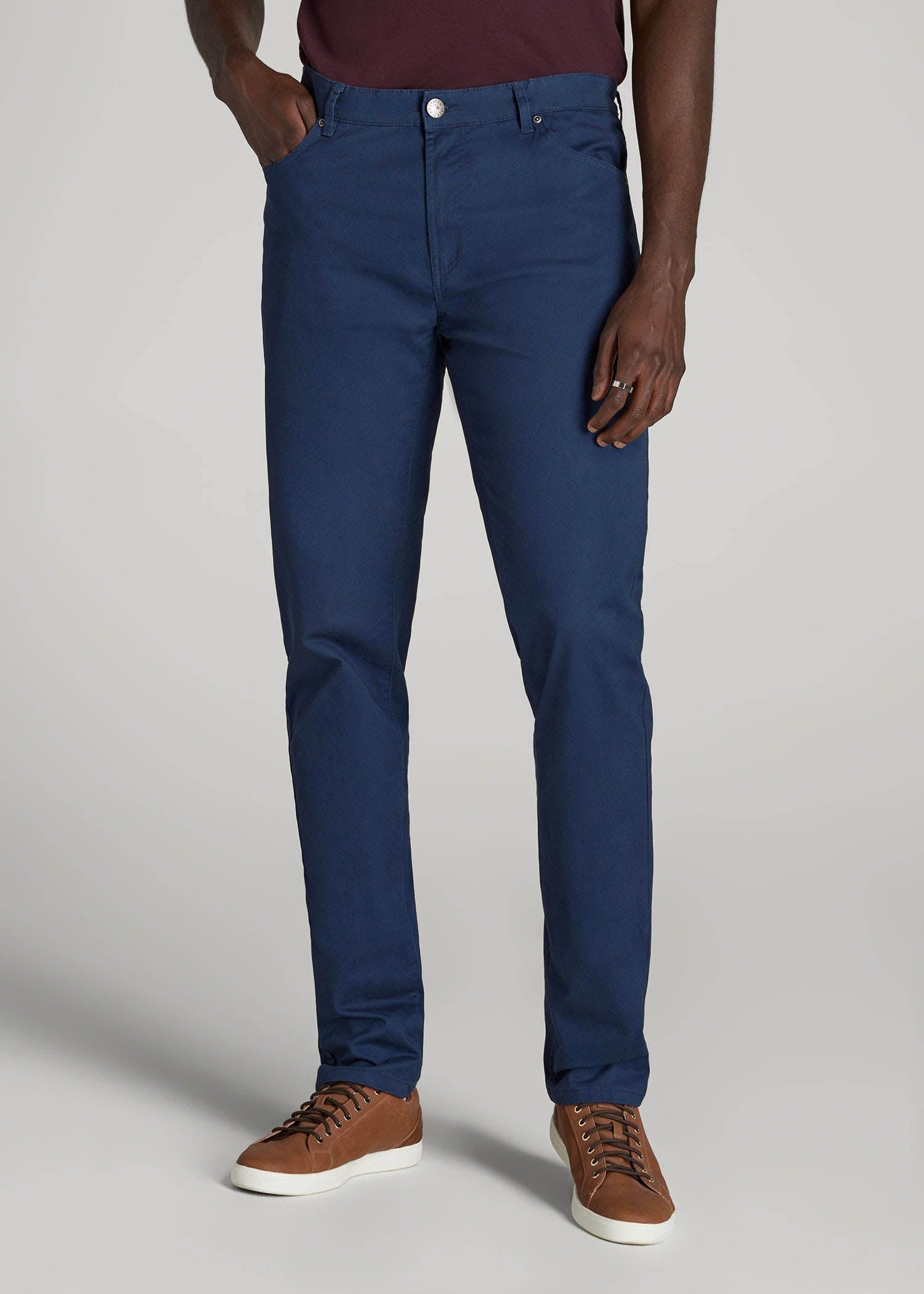 punkandyo　TIKO PANTS NAVY L fti always Men's Tall Dylan Slim Fit Five-Pocket Pants Marine Navy – American