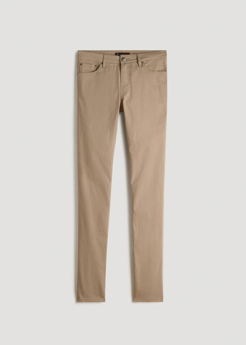 Dylan Slim Fit Colored Jeans for Tall Men in Clay Wash