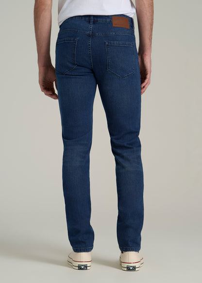 Dylan Slim Fit Jeans for Tall Men in Atlantic Blue