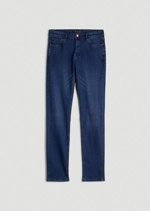 Dylan Slim Fit Jeans for Tall Men in Atlantic Blue