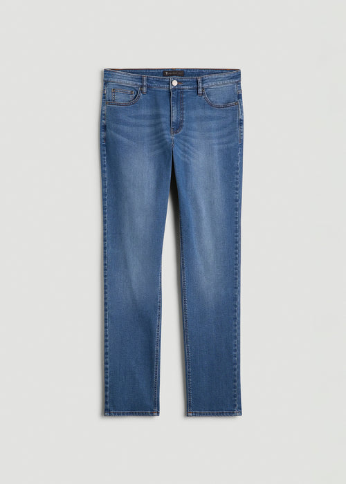 Dylan Slim Fit Jeans for Tall Men in Classic Mid Blue