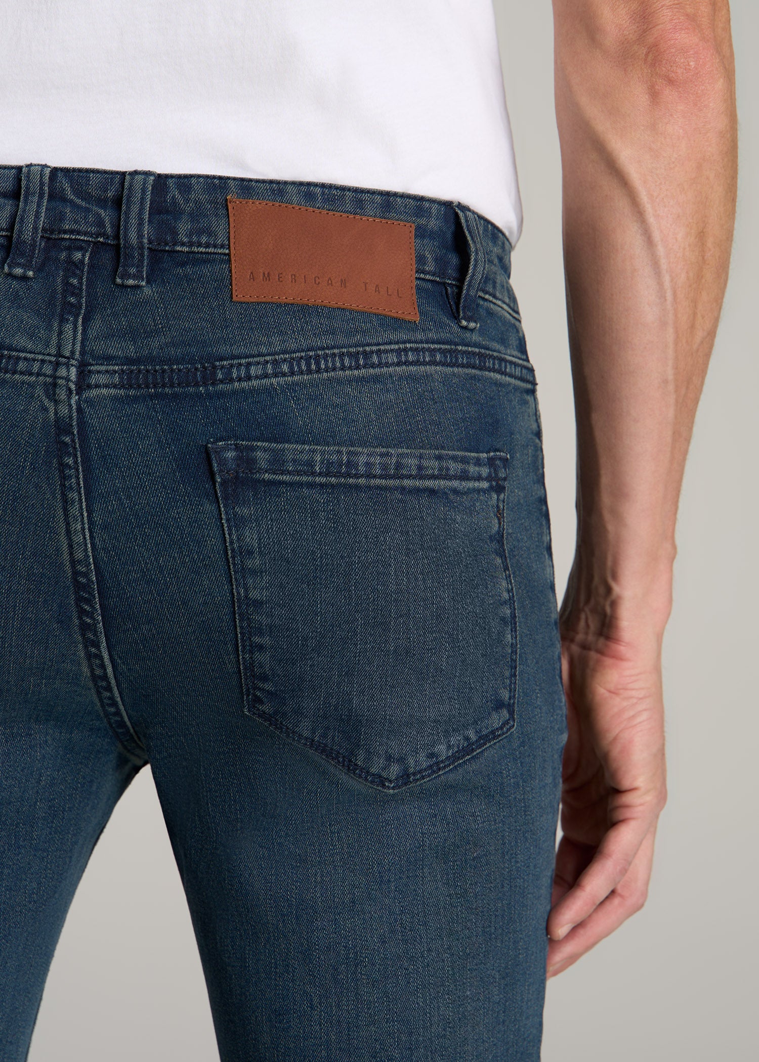 Dylan Slim Fit Jeans for Tall Men in Coastal Blue