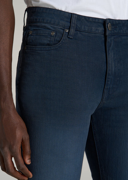 Dylan Slim Fit Jeans for Tall Men in Faded Blue Black