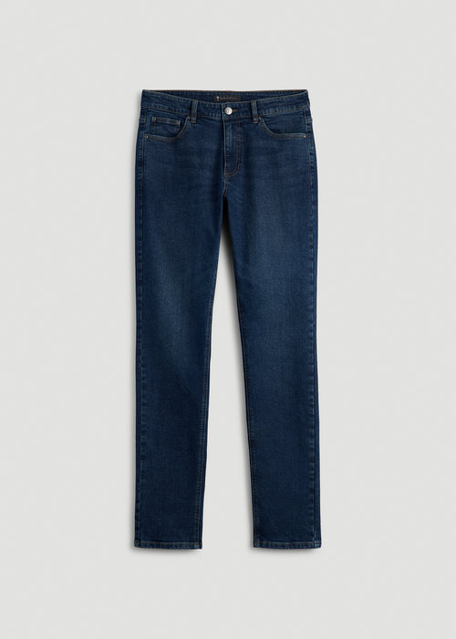 Dylan Slim Fit Jeans for Tall Men in Faded Dark Indigo
