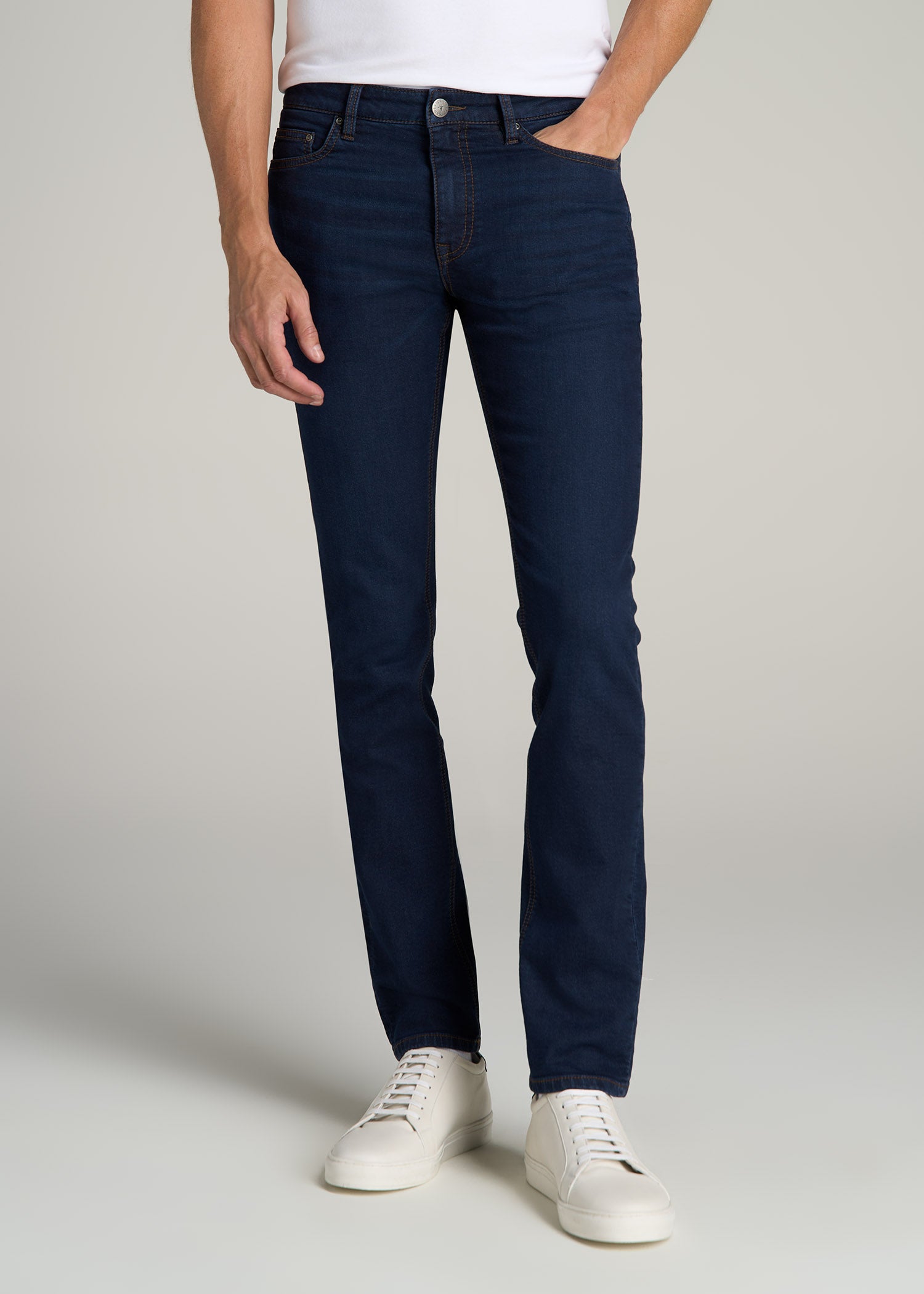 Dylan Slim Fit Fleeced Jeans for Tall Men American Tall