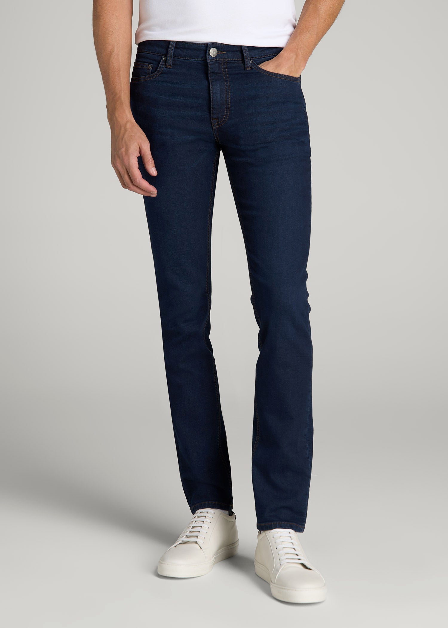 Dylan Slim Fit Fleeced Jeans for Tall Men | American Tall
