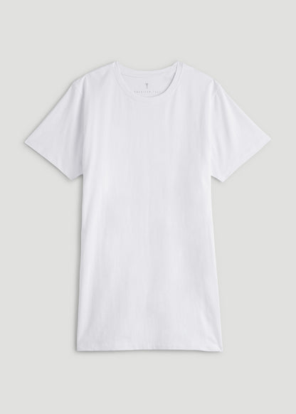 The Essential MODERN-FIT Crewneck Tee for Tall Men in White