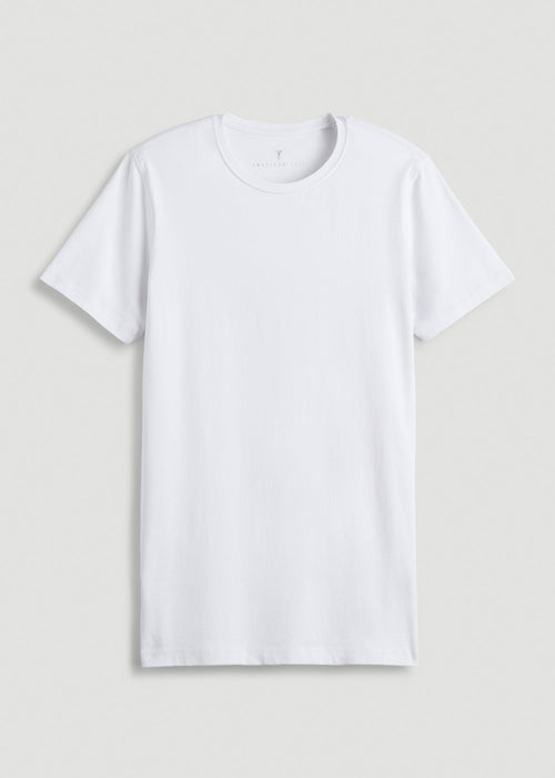 The Essential Slim Fit Crewneck Tee for Tall Men in White