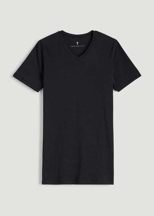 The Essential SLIM-FIT V-Neck Tee for Tall Men in Black