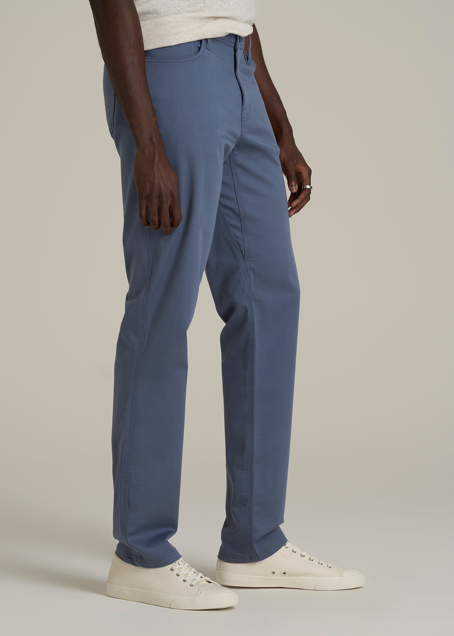 Everyday Comfort 5-Pocket TAPERED-FIT Pant for Tall Men in Blue Slate