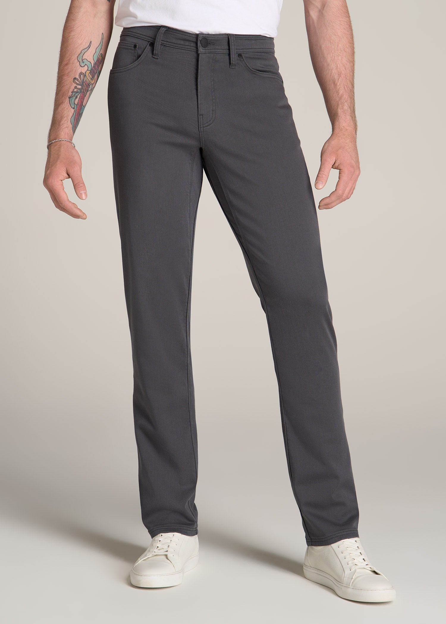 Everyday Comfort 5-Pocket TAPERED-FIT Pant for Tall Men in Iron Grey