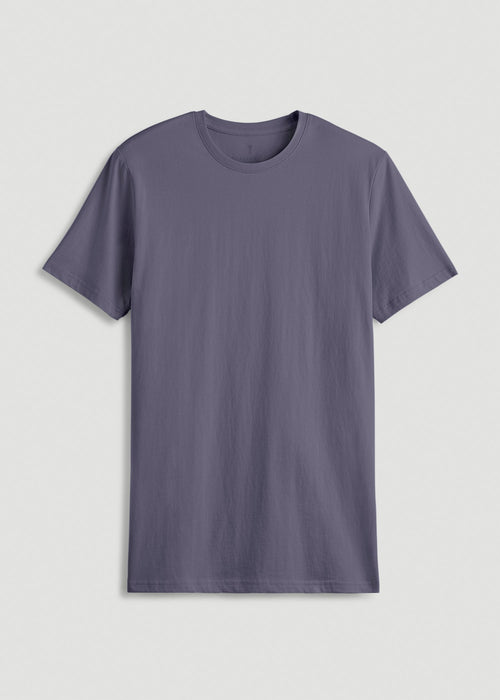 The Everyday Regular Fit Crewneck T-Shirt for Tall Men in Grey Blue
