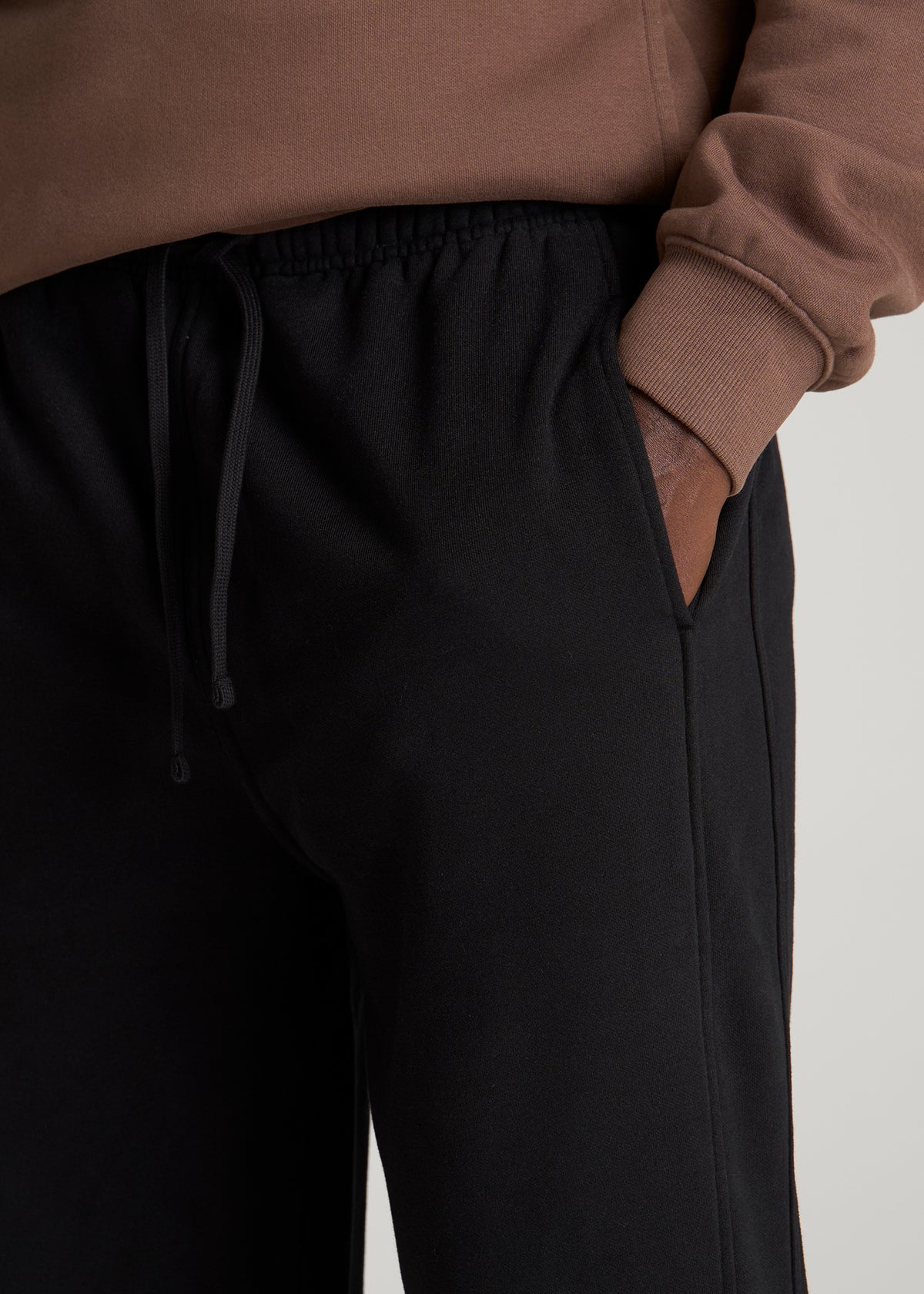 Everyday Fleece Jogger for Tall Men in Black
