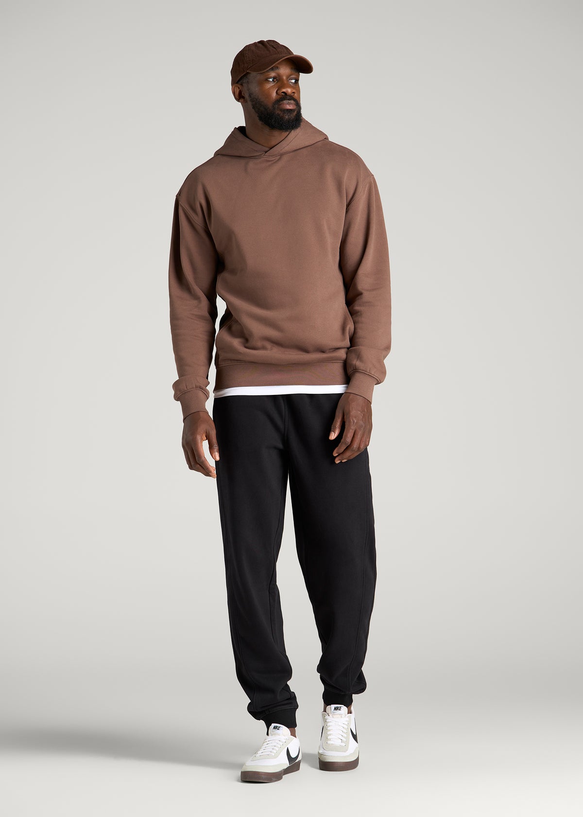 Everyday Fleece Jogger for Tall Men in Black