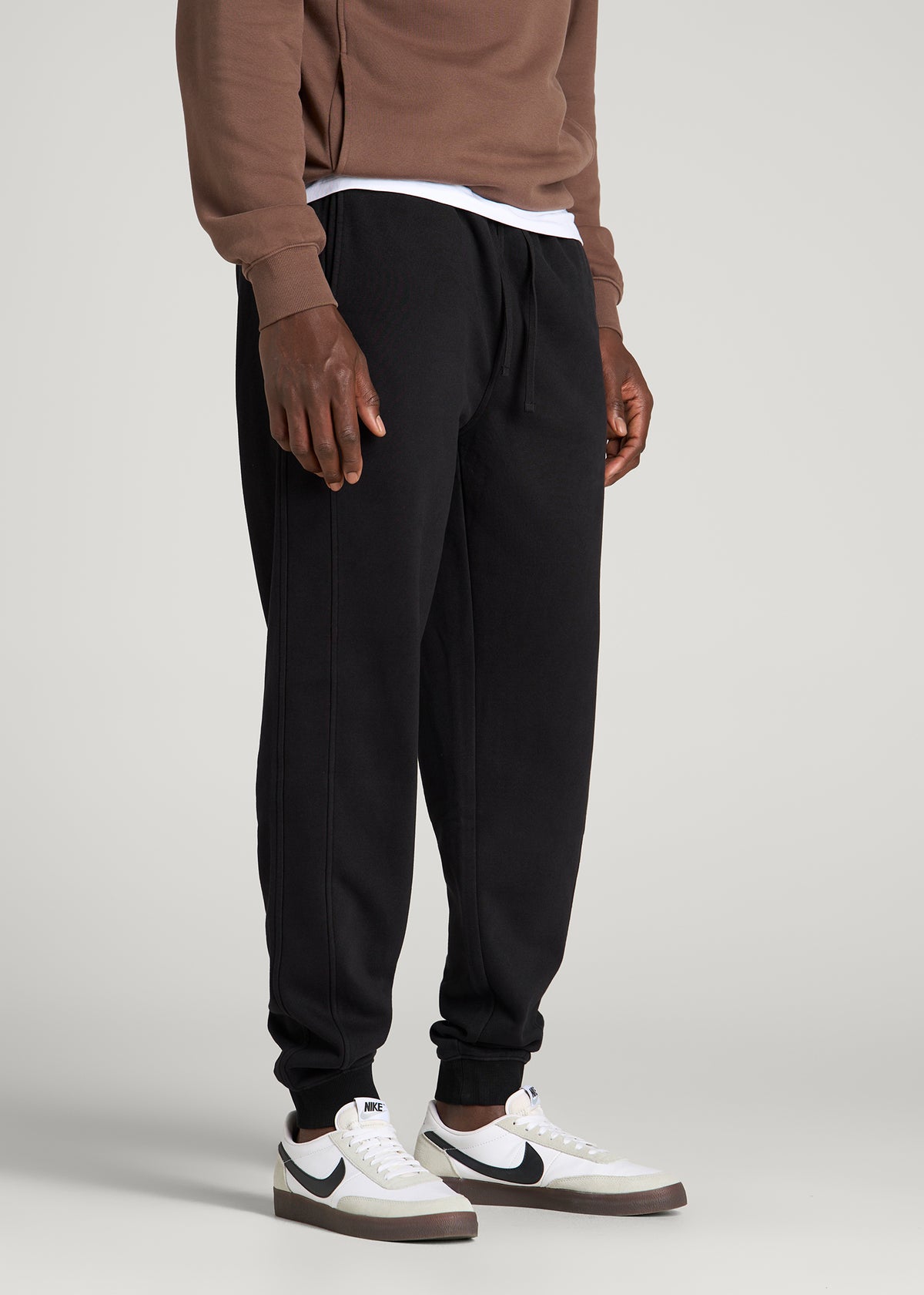 Everyday Fleece Jogger for Tall Men in Black