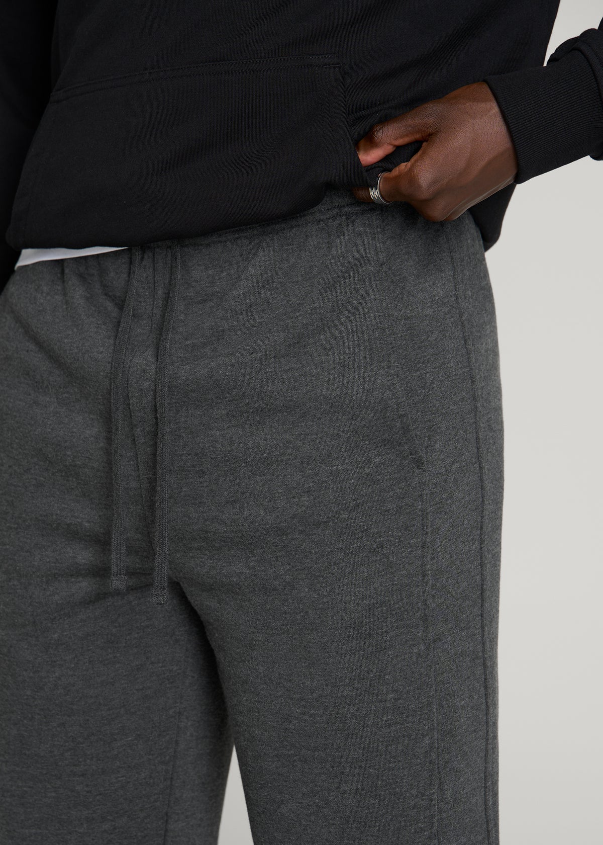 Everyday Fleece Jogger for Tall Men in Charcoal Mix
