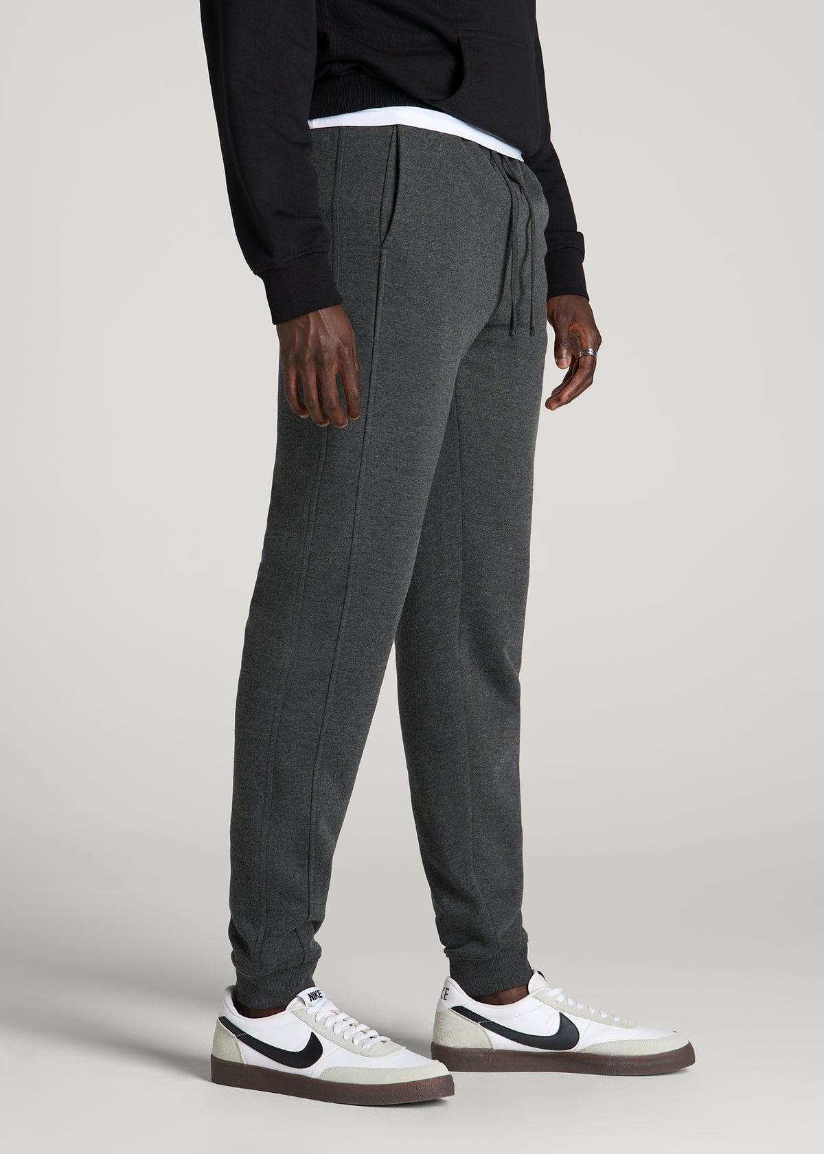 Everyday Fleece Jogger for Tall Men in Charcoal Mix