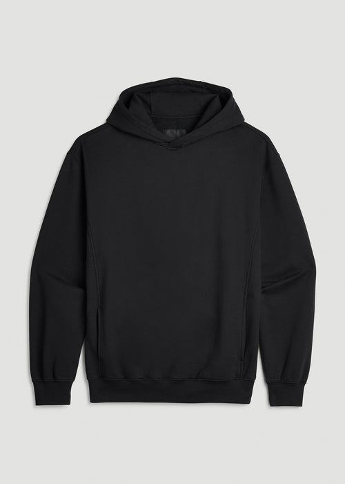 Everyday Fleece Popover Hoodie for Tall Men in Black