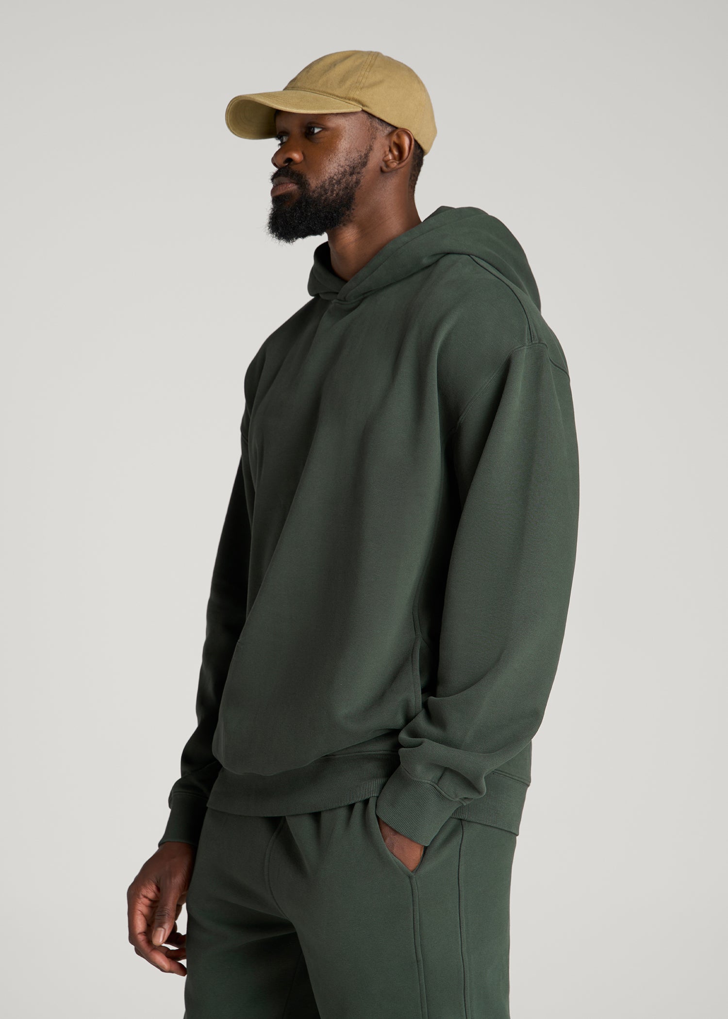 Everyday Fleece Popover Hoodie for Tall Men in Boreal Forest
