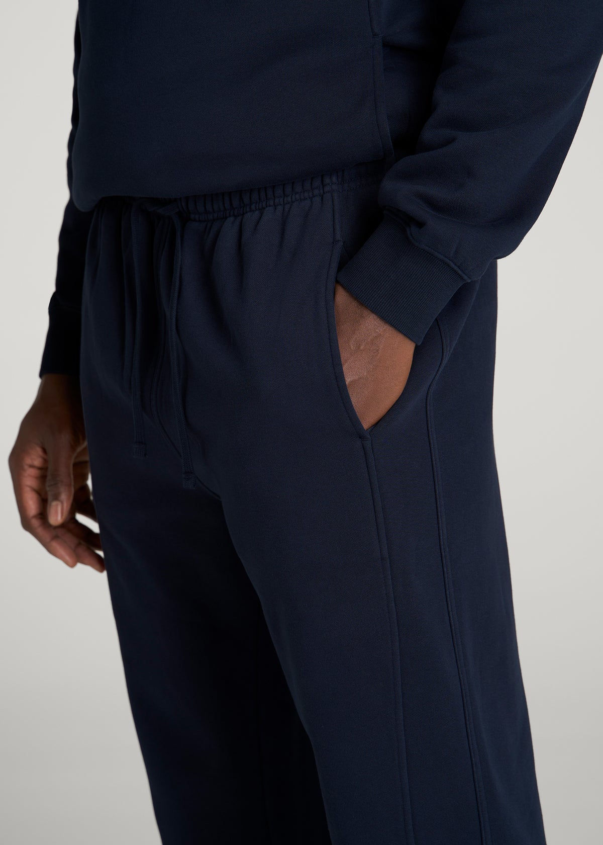 Everyday Fleece Straight Leg Sweatpants for Tall Men in Royal Navy