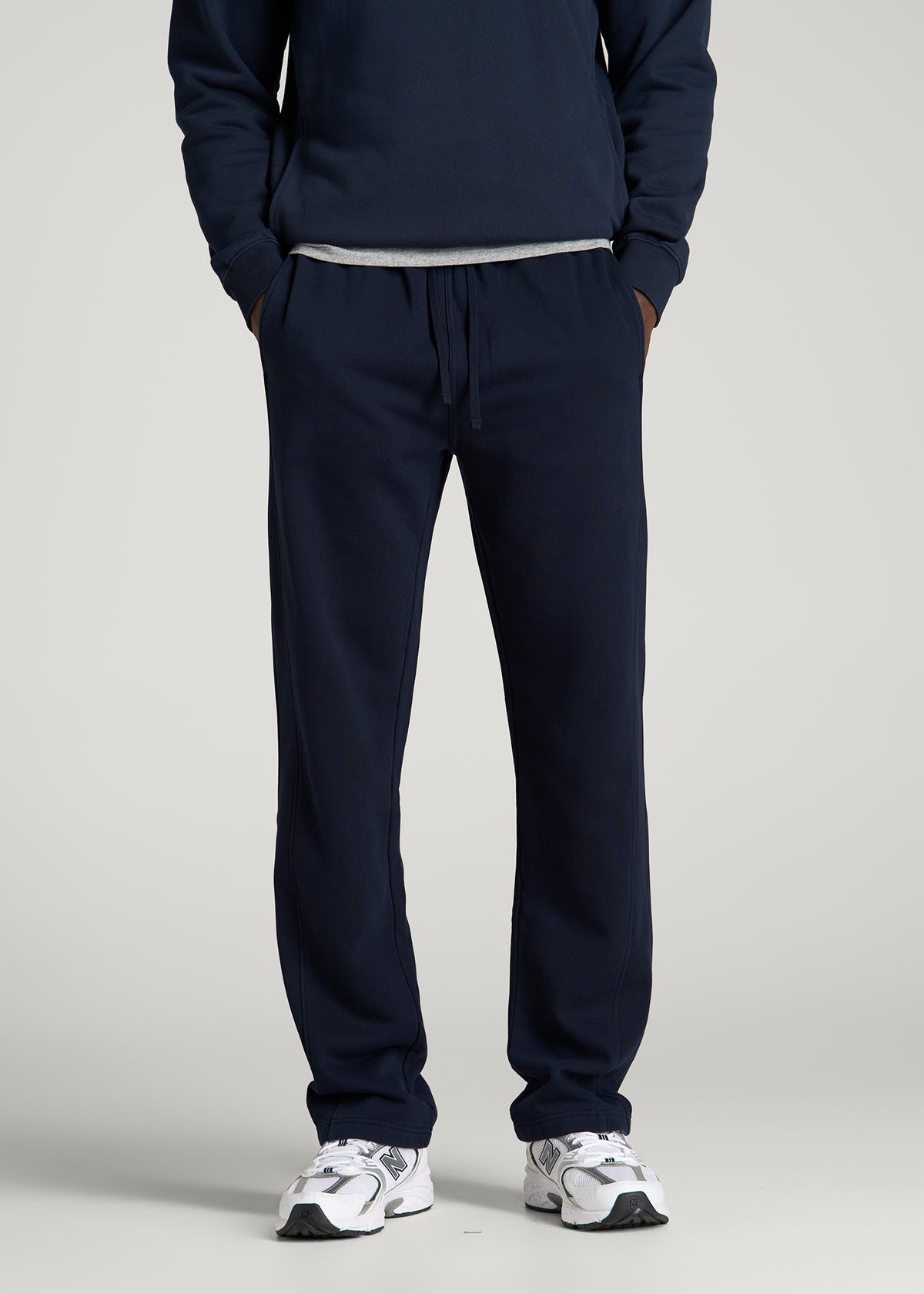Everyday Fleece Straight Leg Sweatpants for Tall Men in Royal Navy
