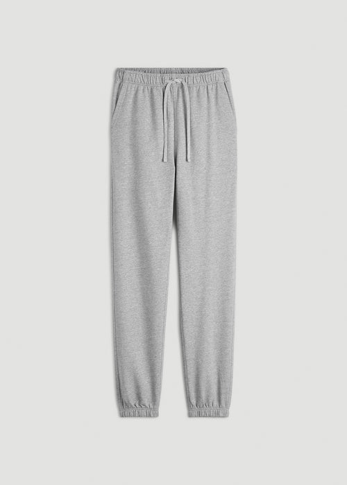 Everyday French Terry Cinched Bottom Sweatpants for Tall Men in Grey Mix