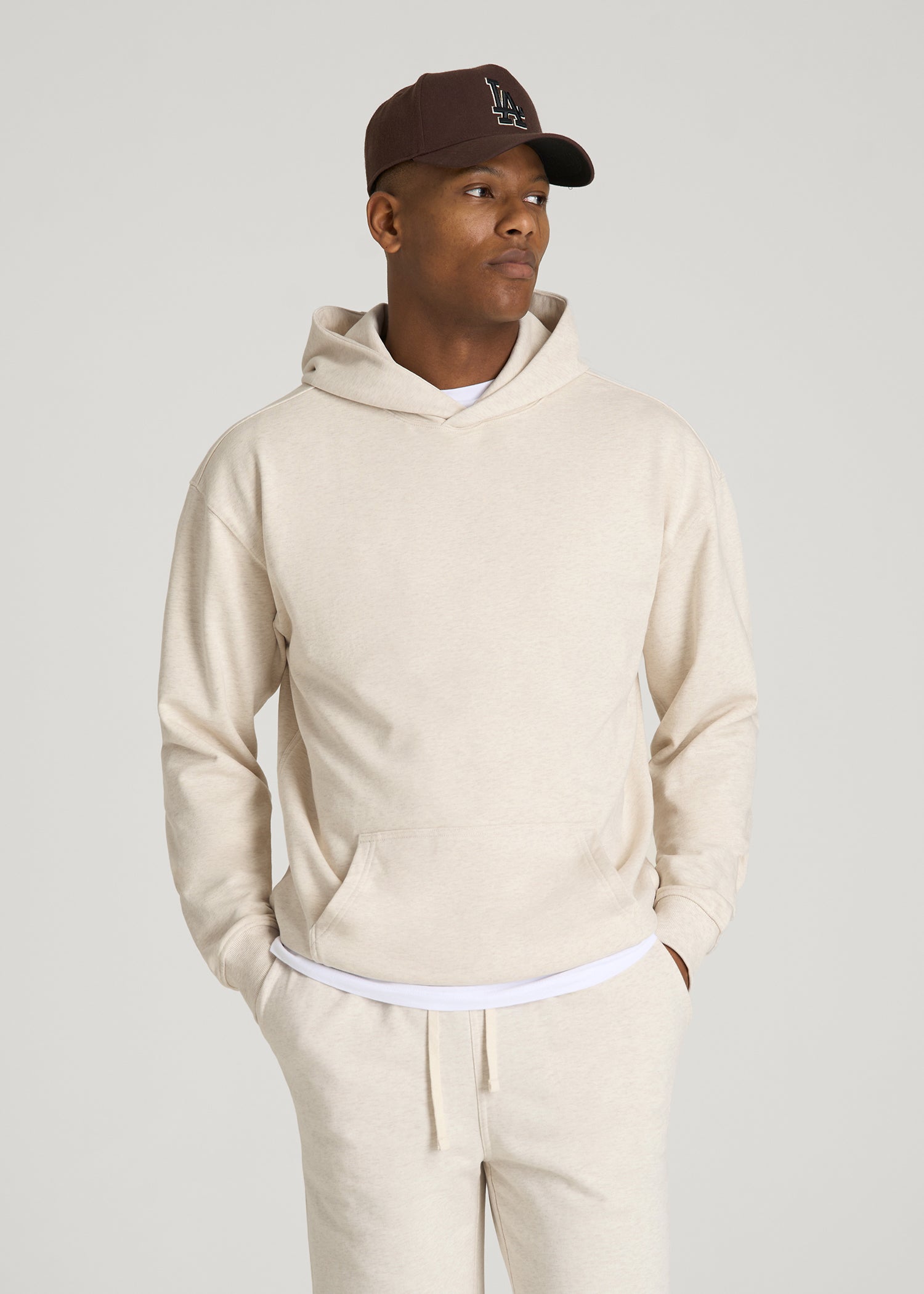 French Terry Hoodie for Tall Men | American Tall