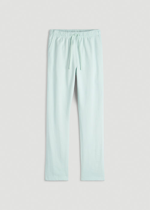 Everyday French Terry Straight Leg Sweatpants for Tall Men in Opal Blue
