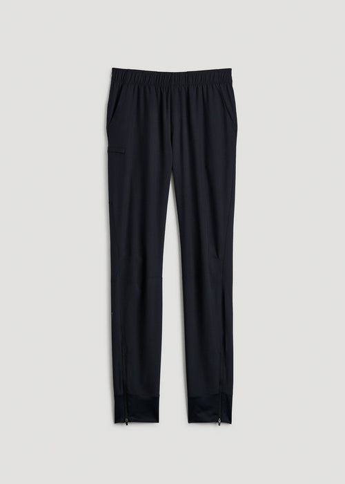 Featherweight Perforated Training Jogger for Tall Men in Black