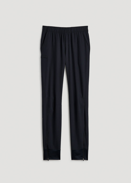 Featherweight Perforated Training Jogger for Tall Men in Black