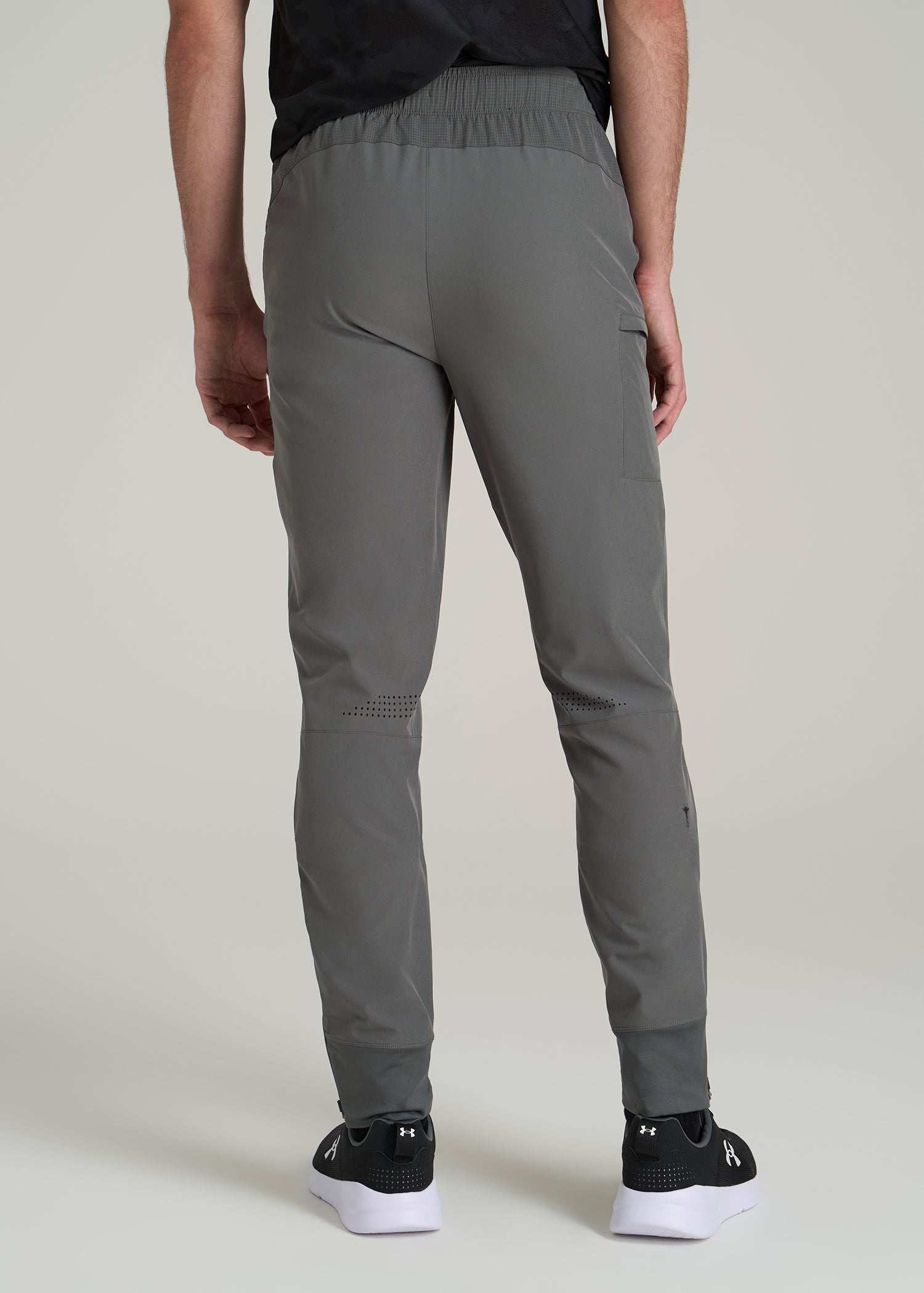 Featherweight Perforated Training Joggers for Tall Men in Graffiti