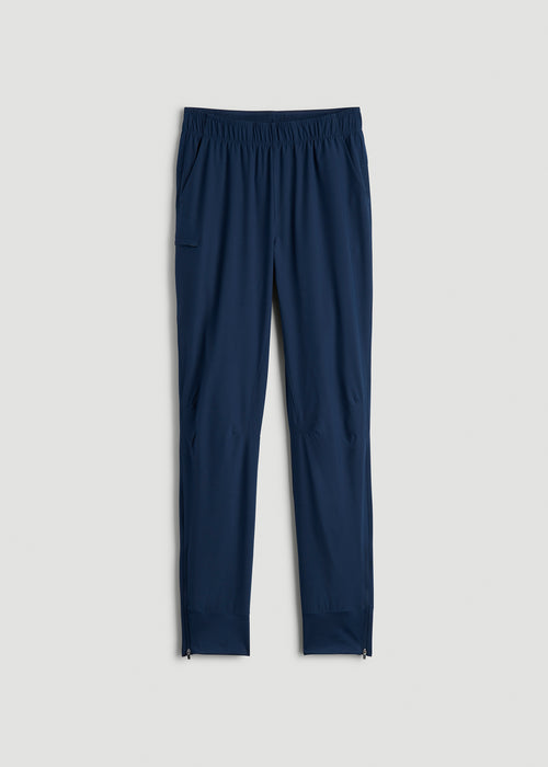 Featherweight Perforated Training Joggers for Tall Men in Regal Blue
