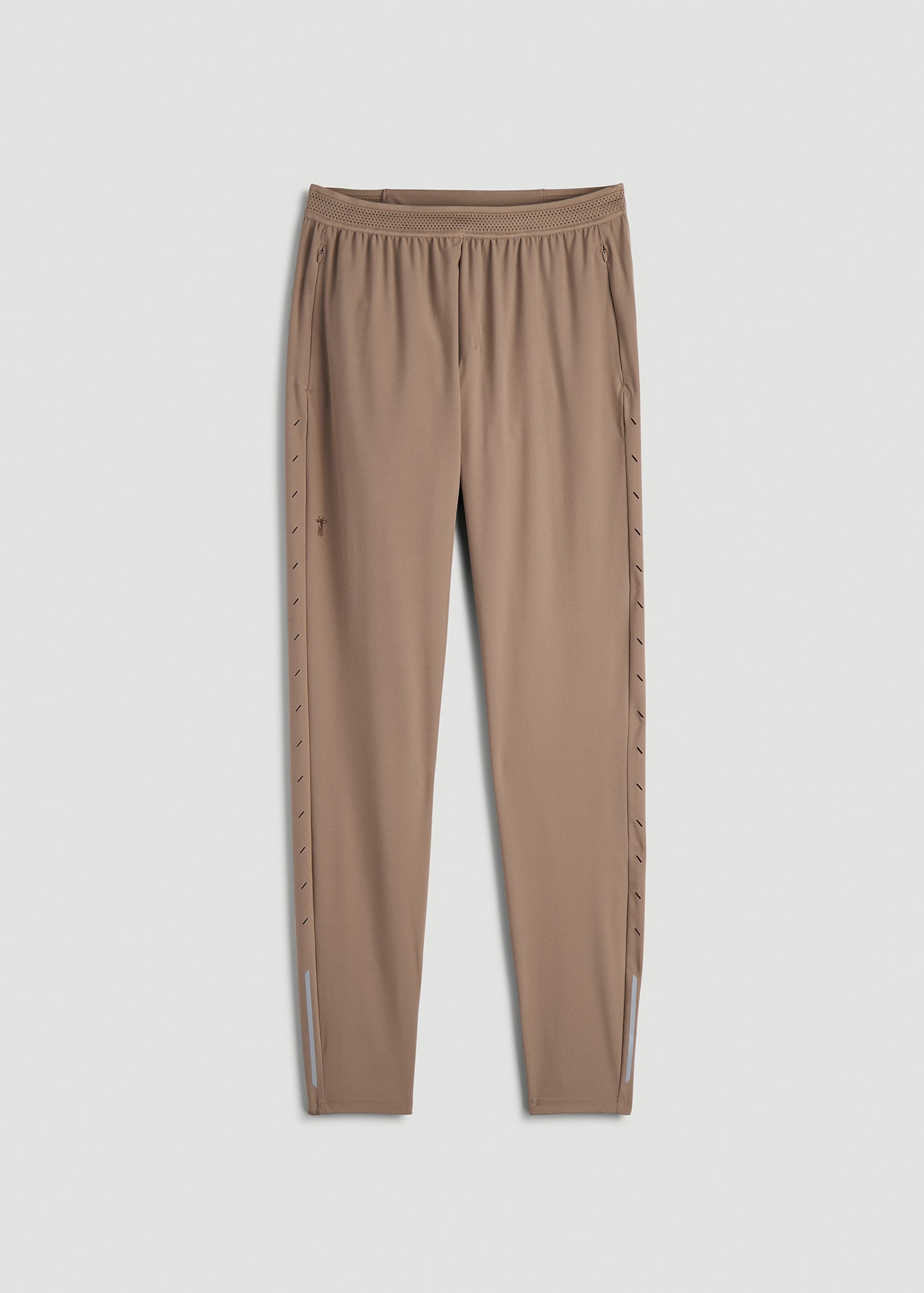 Featherweight Running Pants for Tall Men in Dark Sand