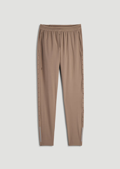Featherweight Running Pants for Tall Men in Dark Sand