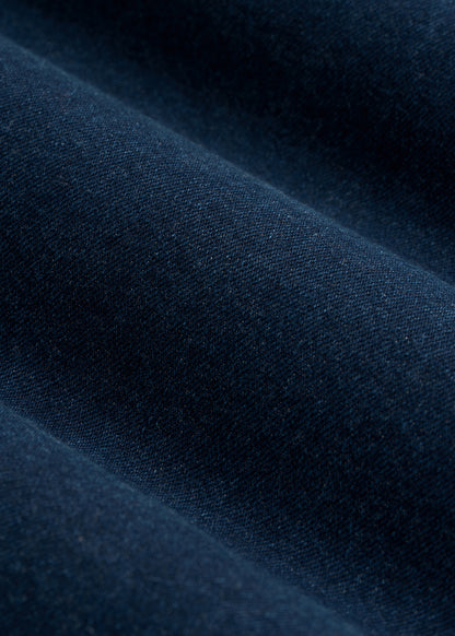 Western Denim Shirt for Tall Men in Indigo Dusk