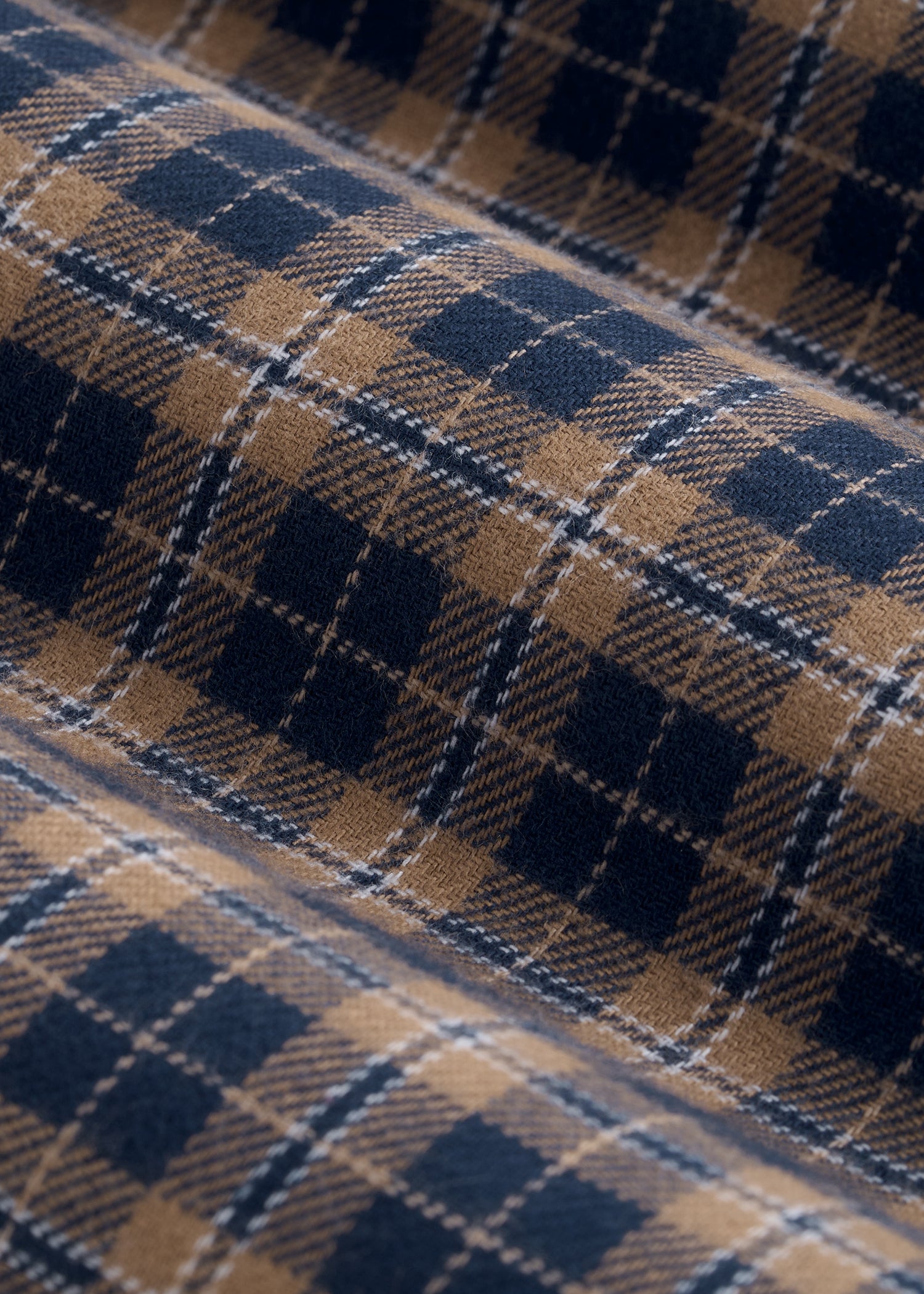 Flannel Pajama Pants for Tall Men in Navy and Woodsmoke Check