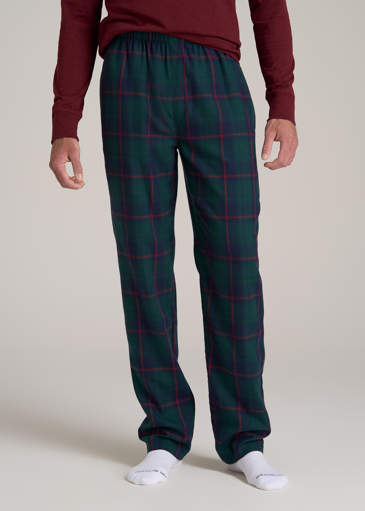 Plaid Pajama Pants for Tall Men American Tall - Main Image