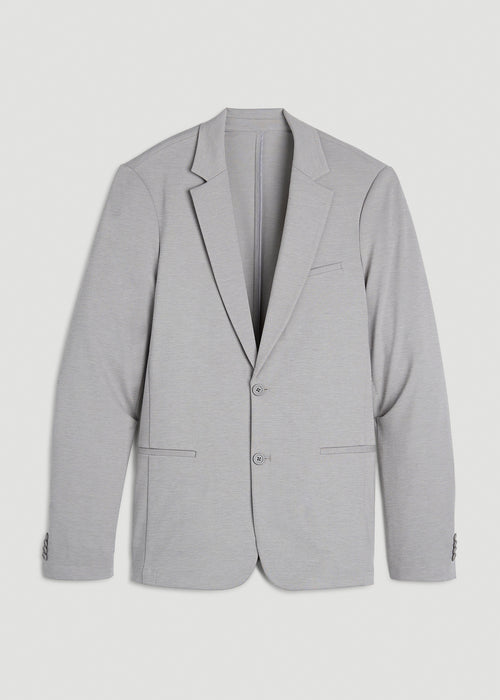 Flex Tech Suit Jacket for Tall Men in Ice Grey Nailhead