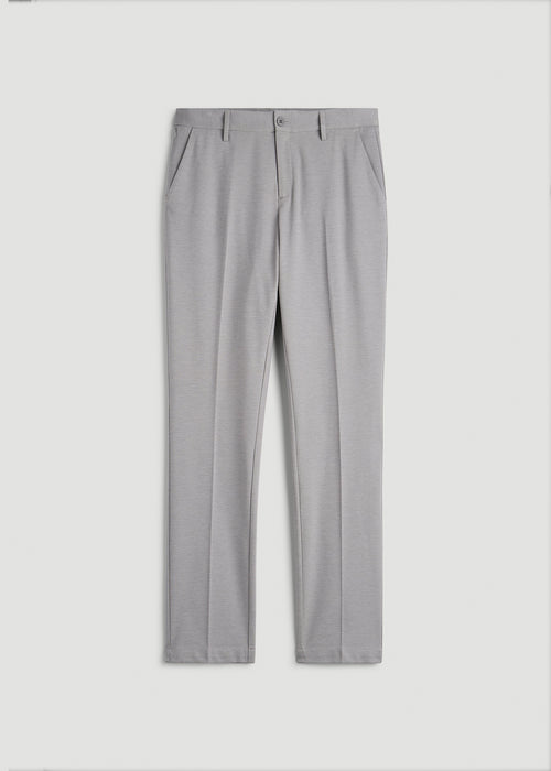 Flex Tech Suit Pants for Tall Men in Ice Grey Nailhead
