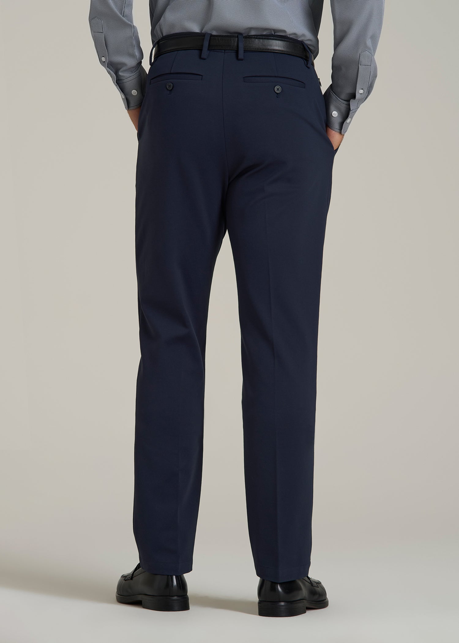 Flex Tech Suit Pants for Tall Men in Navy