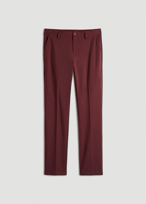 Flex Tech Suit Pants for Tall Men in Tawny Port Nailhead