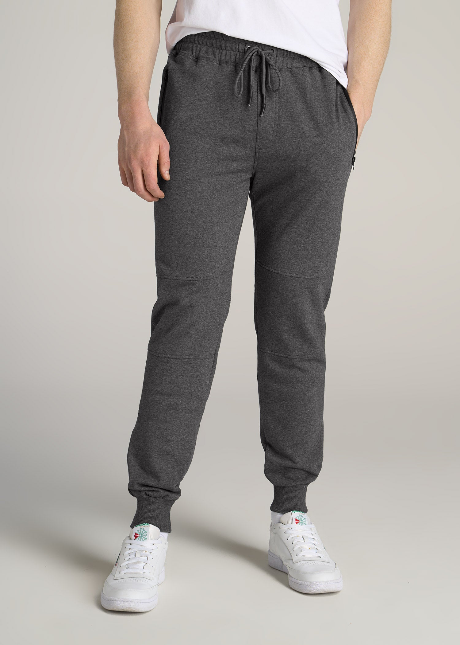 Wearever French Terry Men's Tall Joggers Charcoal Mix American Tall