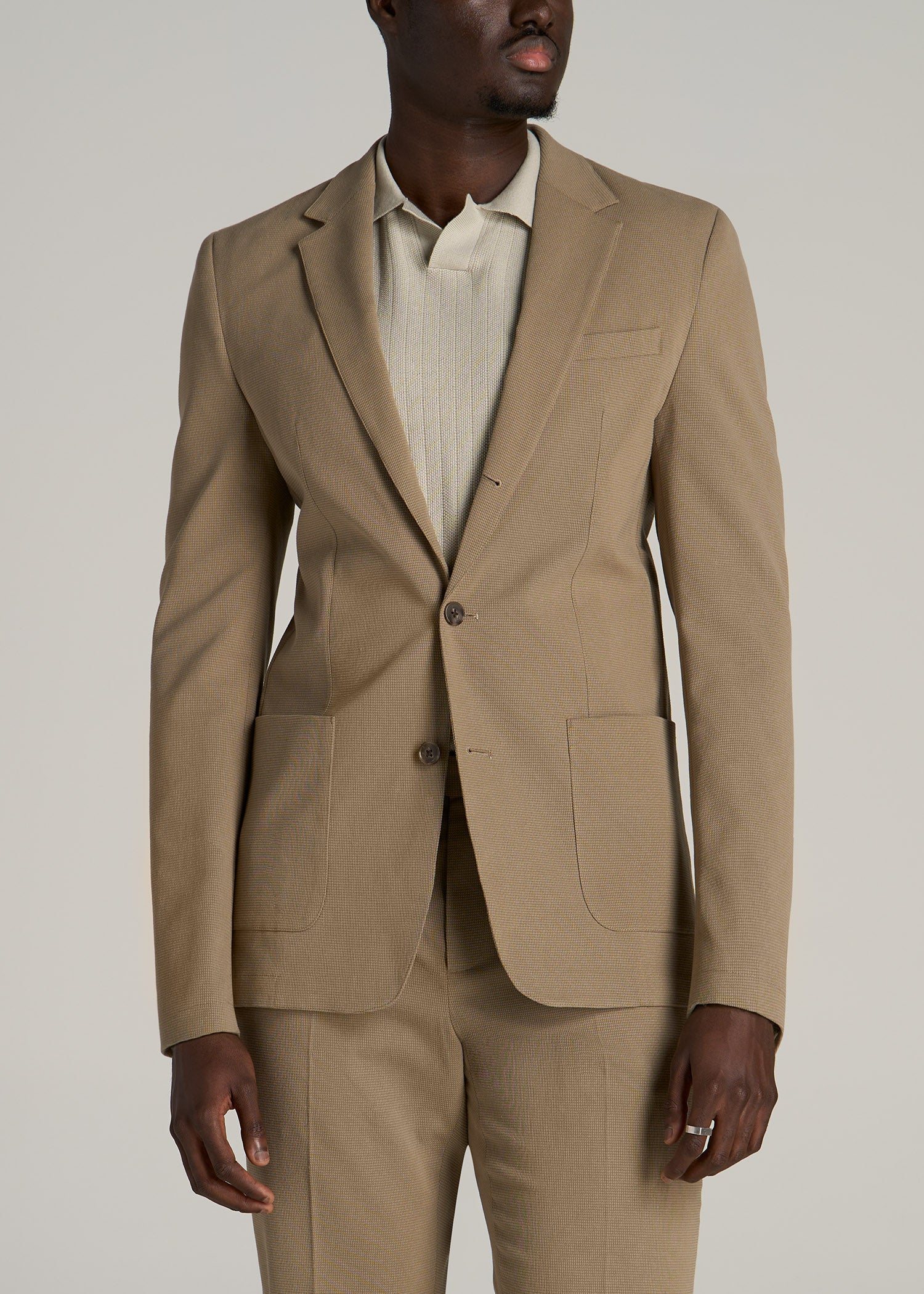 Cotton suits with fashion blazers