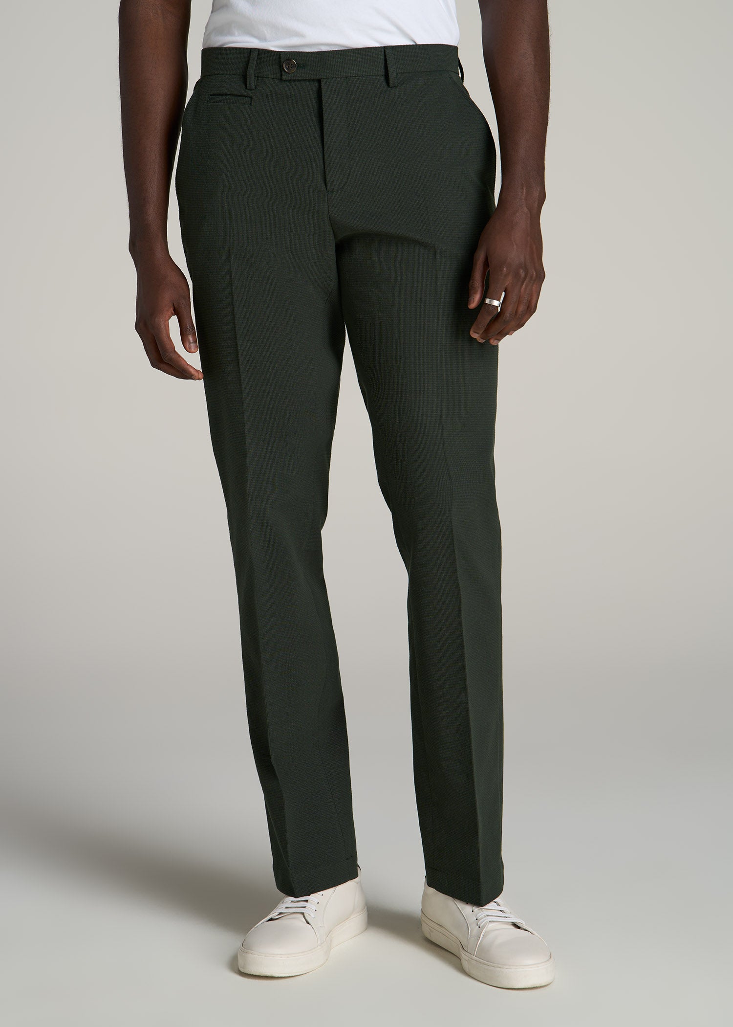 Grey Dark Green Pant And White Shirt Dark Green Jersey Suit-Set