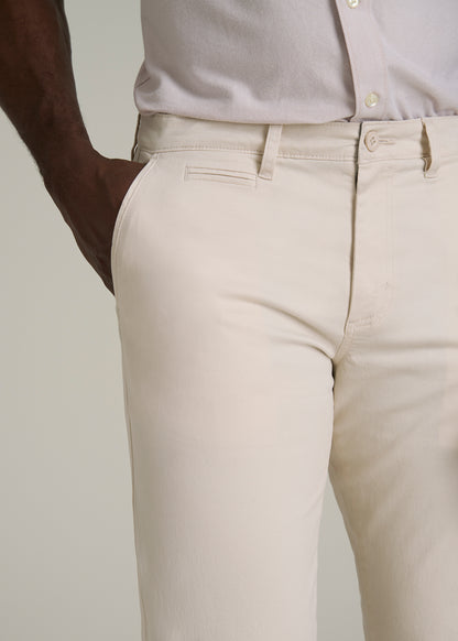 J1 STRAIGHT Leg Chinos for Tall Men in Chalk