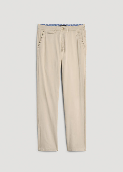 J1 STRAIGHT Leg Chinos for Tall Men in Desert Khaki
