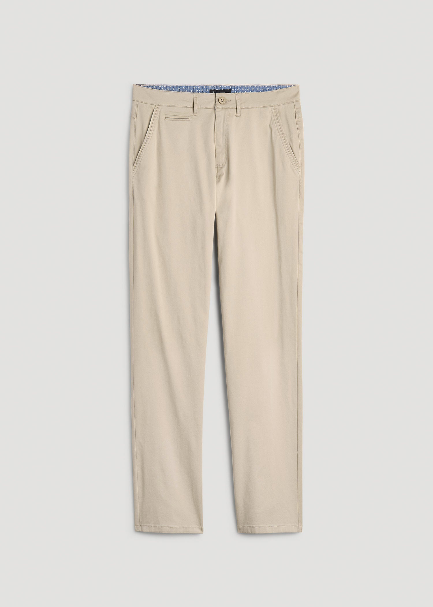 J1 STRAIGHT Leg Chinos for Tall Men in Desert Khaki
