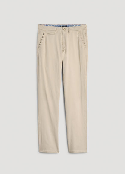 J1 STRAIGHT Leg Chinos for Tall Men in Desert Khaki