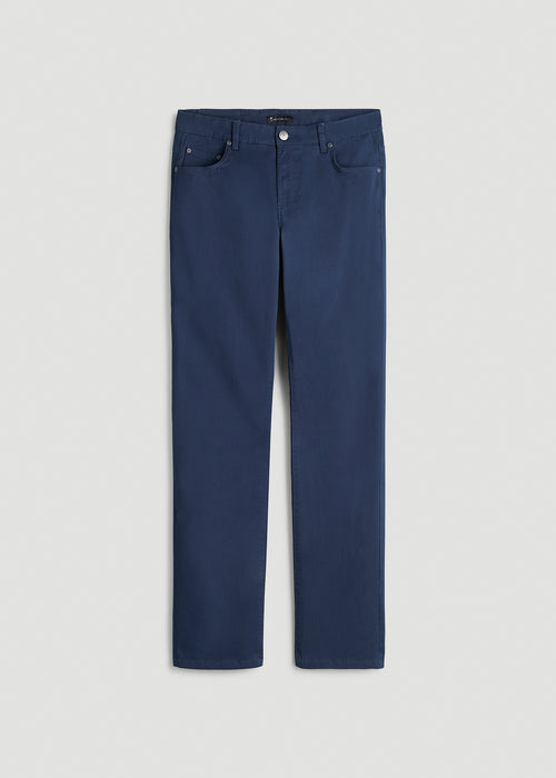J1 STRAIGHT Leg Five-Pocket Pants for Tall Men in Marine Navy